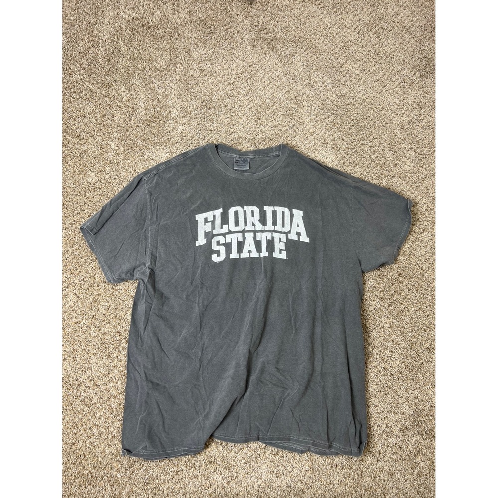 Port and Company Florida State FSU T-Shirt Gray Graphic Tee Mens XL